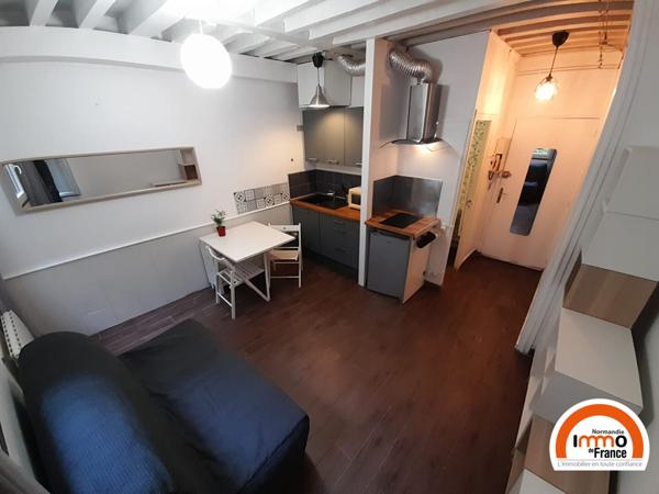 ROUEN BEAUVOISINE - Studio de 18,59 m² MEUBLE  avec terrasse privative