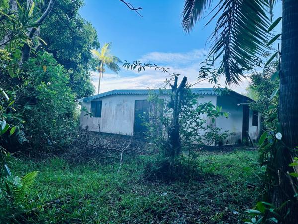 Terrain d'environ 2100m² constructible avec batisse de plan pied à réhabiliter de 137 m² ·  La Montagne 97417  · pK11