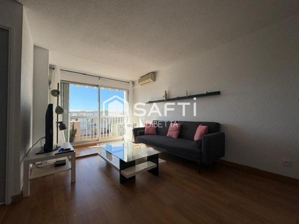 Proche du Seaquarium et des plages du Grau-du-Roi, découvrez cet appartement idéalement situé.