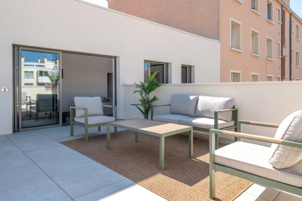 Villeurbanne - Dernier étage de 106,8 m² carrez - Terrasse 90 m²