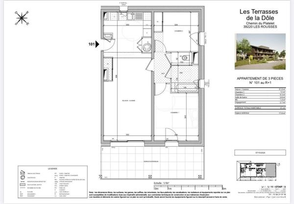 Appartement à vendre 3 pièces 61 m² Les Rousses