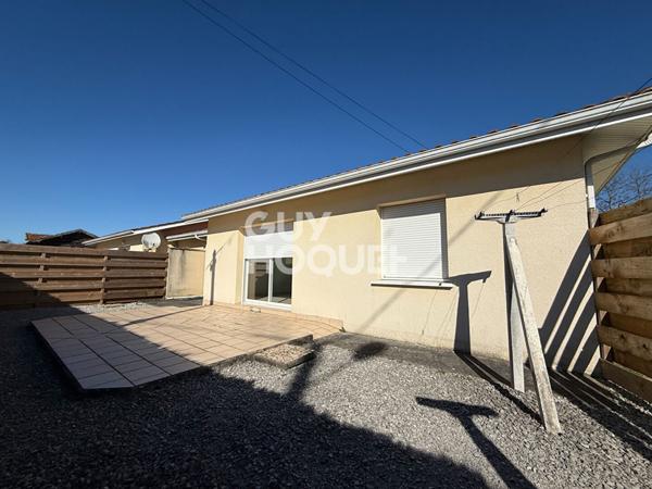 Maison mitoyenne 2 chambres + garage à Mimizan-bourg.