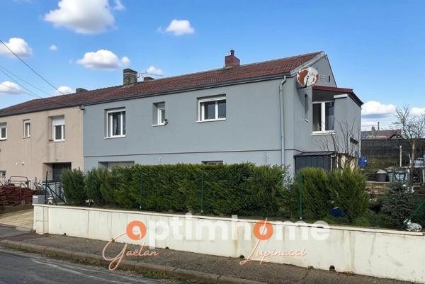 Maison 2 chambres, séjour et garage, avec vue dégagée – Quartier calme et recherché à Moyeuvre-Grande