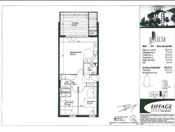 Appartement · Vente Montpellier (34070) 3 pièces · 67m²