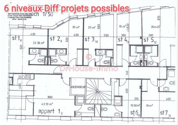 Immeuble à vendre 45 pièces de 1 286 m²