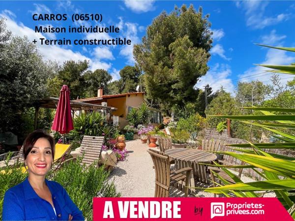 Maison Carros 3 pièces 80 m2 + terrain constructible de plus de 2000 m²