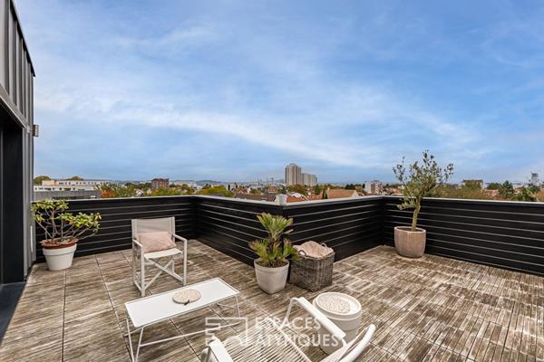 Maison d’architecte avec jardin et rooftop vue Tour Eiffel à Clamart