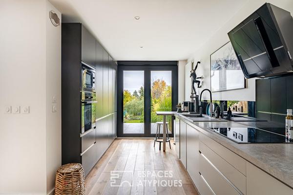 Maison d’architecte avec jardin et rooftop vue Tour Eiffel à Clamart