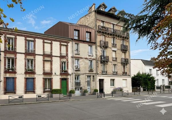 Puteaux : Quartier Colline, Duplex en dernier étage avec Terrasse et Cave
