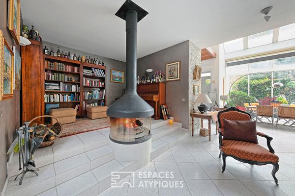 Maison d’architecte et son jardin paysager en centre ville