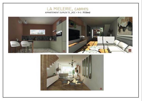 Cabriès (13480) Maison duplex neuve de 80m2 dans une residence intimiste