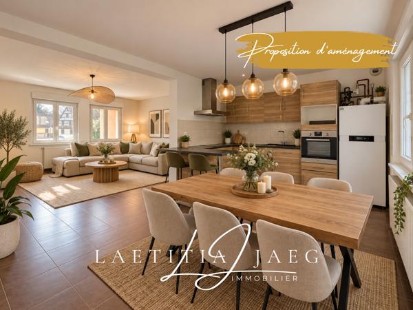 FEGERSHEIM – APPARTEMENT 3 PIÈCES – 74 M² – 2 CHAMBRES – 2 PARKINGS – 2 CAVES