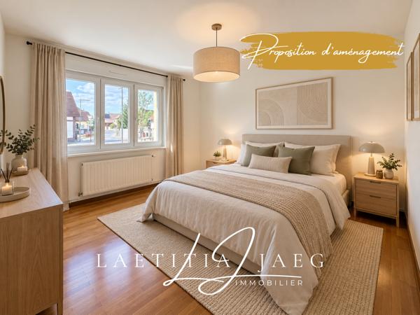 FEGERSHEIM – APPARTEMENT 3 PIÈCES – 74 M² – 2 CHAMBRES – 2 PARKINGS – 2 CAVES