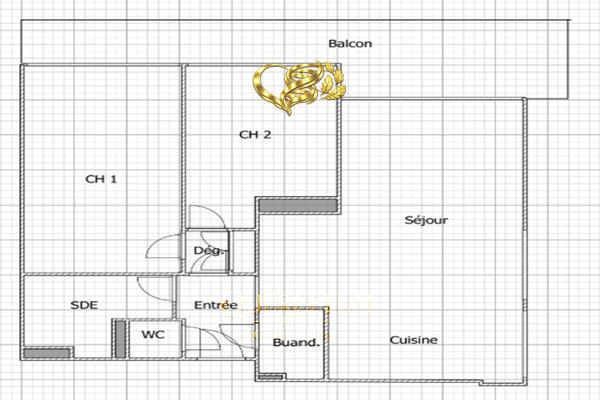 'COCOTIER FLAMBOYANT' : Appartement rénové 4 pièces 75 m² - 2 chambres - terrasse - balcon filant