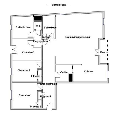 Appartement à vendre 4 pièces 112 m² Le Mans