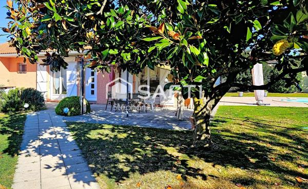 Maison de plain-pied T4/5 avec piscine