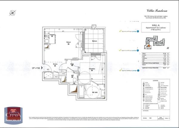 Appartement à louer 2 pièces 44.04m² Montmorency (95160)