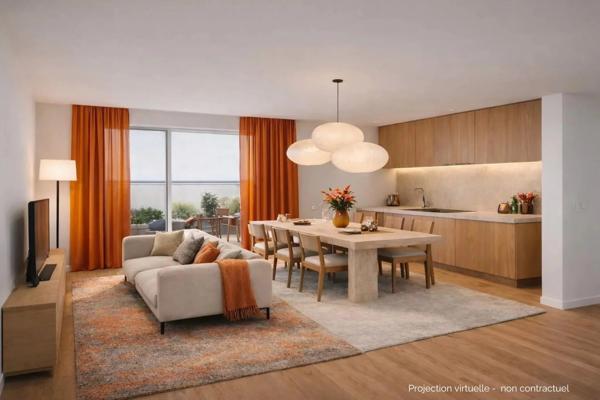 Lyon 6 - Bellecombe - Duplex neuf de 66.95 m² avec terrasse – 2 Chambres