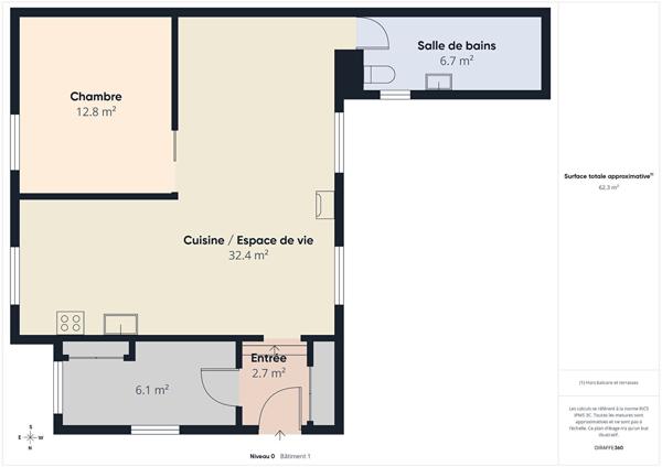 Plain pied 3 pièce(s) 65 m2 + atelier , garage et 500m² terrain Viviez