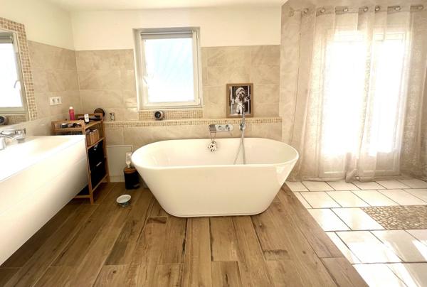 Plain-pied moderne avec piscine et dépendances