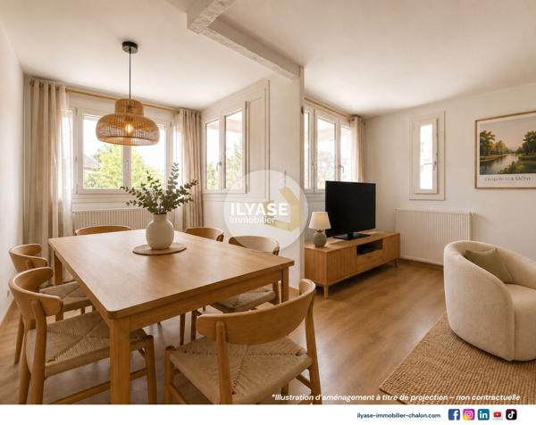 Appartement T4 | 3 CH | Cave | Parking privatif en sous-sol