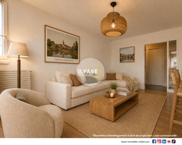 Appartement T4 | 3 CH | Cave | Parking privatif en sous-sol