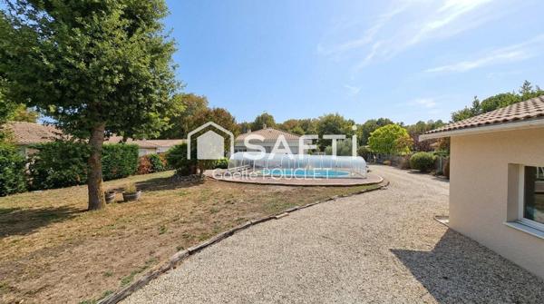 T8 au calme, plain pied, piscine, garage de 90m²