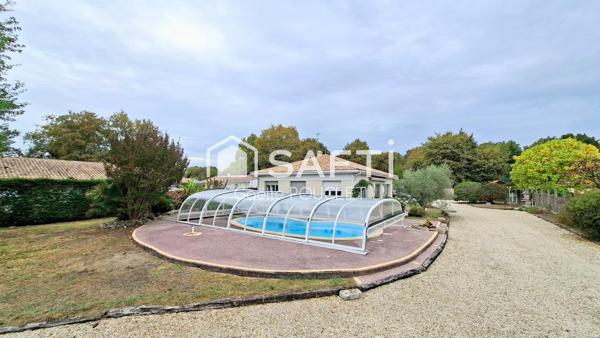T8 au calme, plain pied, piscine, garage de 90m²