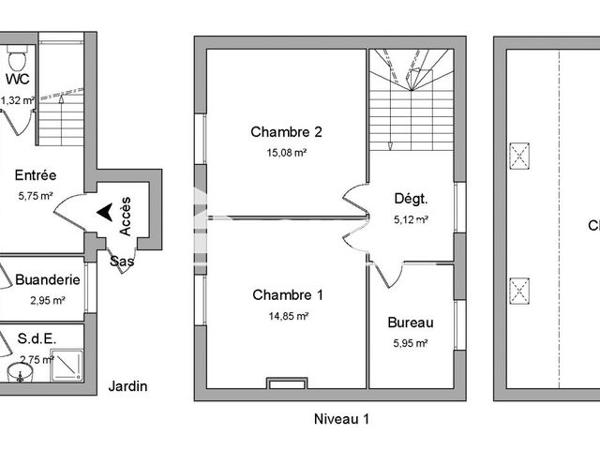 Location Maison 5 pièces 106.8 m² - 4 RUE DE LA FRATERNITE Guipavas 29490