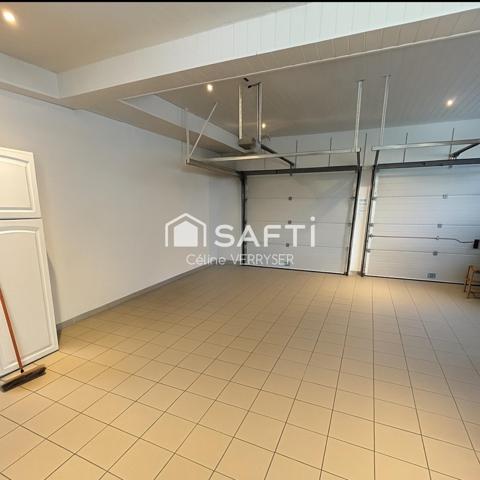semi plain pied 5 chambres, garage et jardin