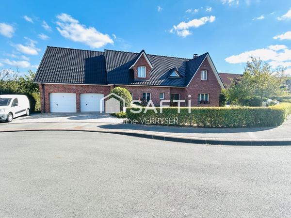 semi plain pied 5 chambres, garage et jardin