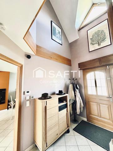 semi plain pied 5 chambres, garage et jardin