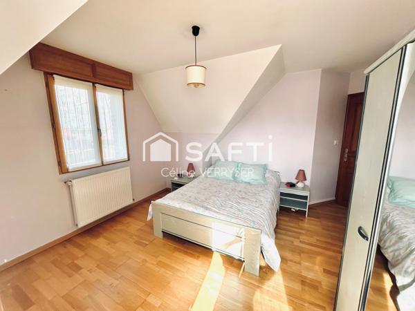 semi plain pied 5 chambres, garage et jardin