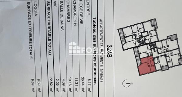 À vendre Appartement 3 pièces 73 m² - Francheville 69340