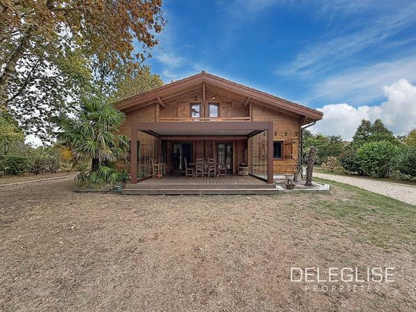 Ref. 1711 : Maison en bois au calme absolu, à proximité du lac de Biscarrosse