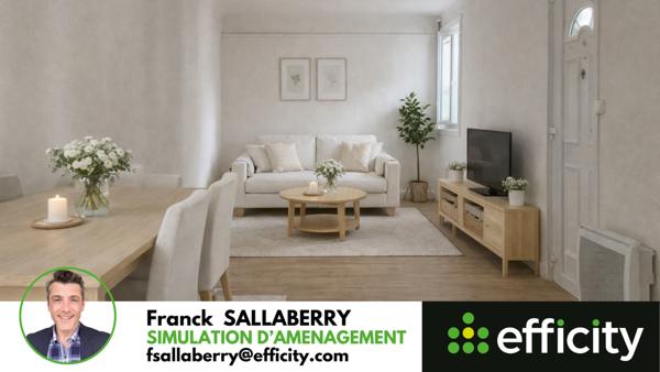 Appartement 3 pièces - 50 m² Exclusivité efficity