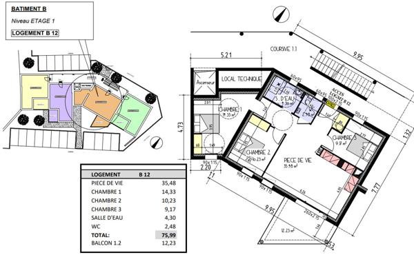 Appartement 4 pièce(s) LES HERBIERS