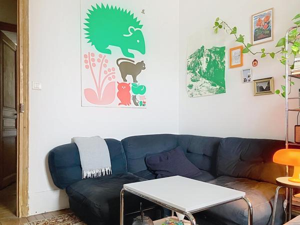 2/3 pièces de charme sur rue calme