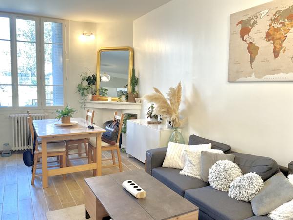 Appartement T2/3 pièces 54 m² avec Beau jardin