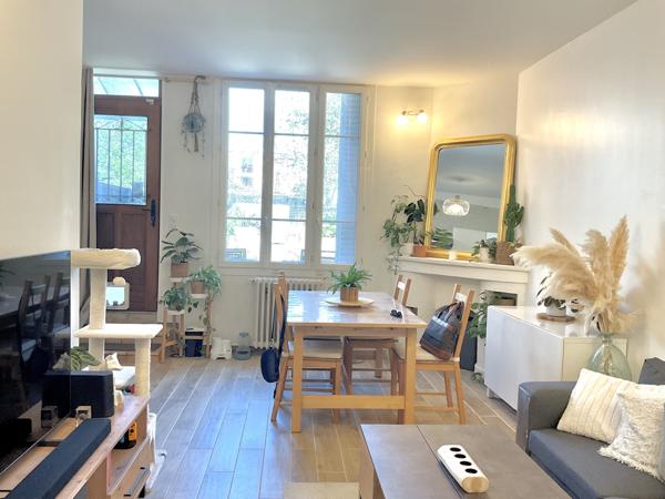 Appartement T2/3 pièces 54 m² avec Beau jardin