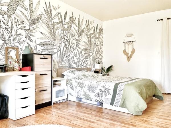 Appartement T2/3 pièces 54 m² avec Beau jardin