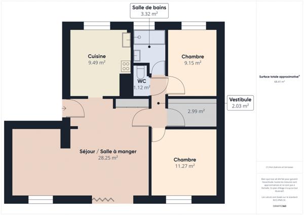 Nevers (58000) Appartement T4 lumineux à Nevers
