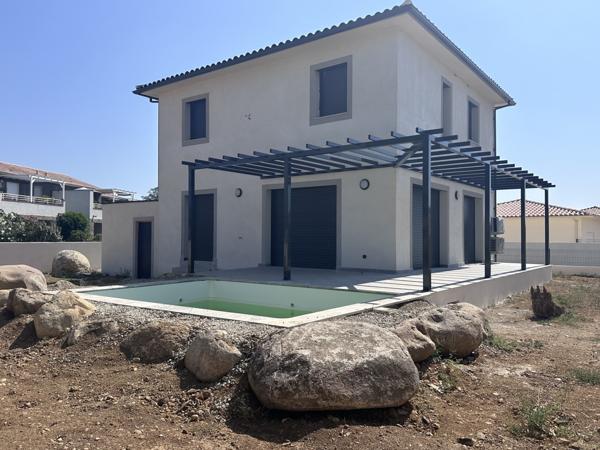 Ghisonaccia (20240) Maison T4 piscine garage frais de notaire reduits