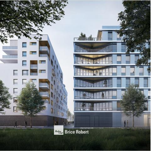 Bureaux à louer avec terrasses dans immeuble neuf à Vénissieux Grand Parilly