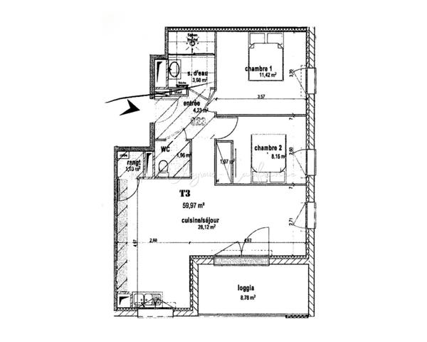 Appartement 3 pièces - BRIVE LA GAILLARDE (19)