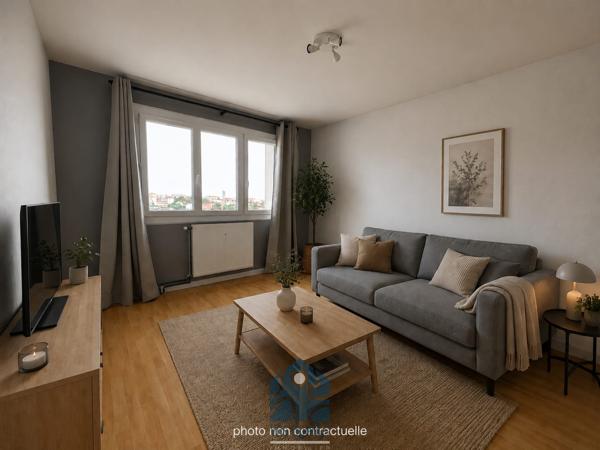 Appartement 3 pièces avec cave et stationnement