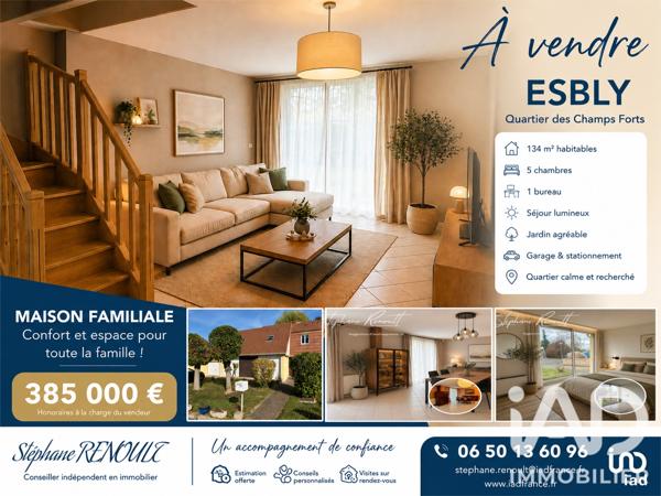 Maison à vendre 8 pièces 133,95 m² Esbly