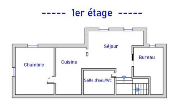Houdan (78550) Appt 3 piéces avec jardin