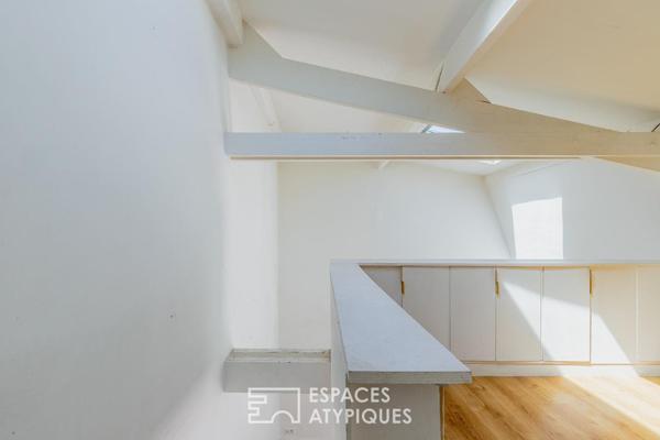 Studio avec mezzanine en dernier étage