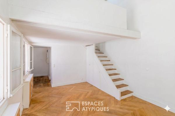 Studio avec mezzanine en dernier étage